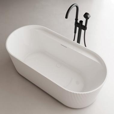 Акриловая ванна ABBER AB9444MW белая матовая	