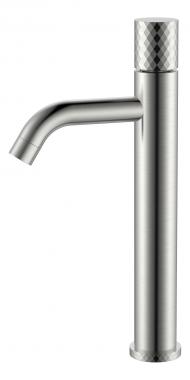 Смеситель STICK для умыв. выс. Nikel Brush высокий с ручкой DIAMOND	