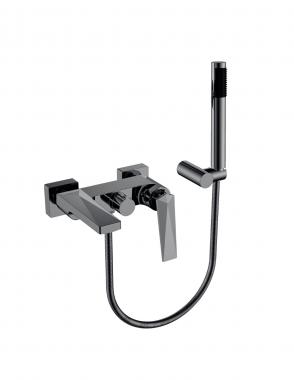 Смеситель для ванны с душ.гарнитуром VENTURO Shine Gun Metall	