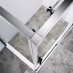 Душевой уголок Slim-N VSR-4SN9011CL, 1100*900, хром, стекло прозрачное