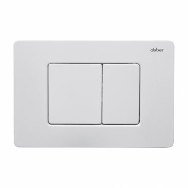 Кнопка смыва ABBER AC0120MW белая матовая	