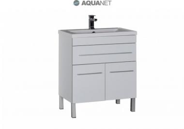 Мебель для ванной тумба Aquanet Верона 75 белая 1 ящика 2 дверки 182706	