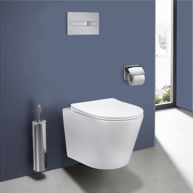 Унитаз подвесной Piatti VT1-11S, цвет белый, ультратонкое soft-close сиденье	