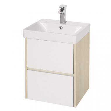 Мебель для ванной тумба Акватон Сканди 45 Белый/Дуб Верона	
