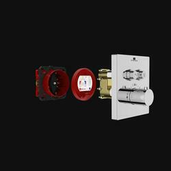 Душевой комплект Inspire VSFW-3I21T2CH встраиваемый, термостатический, 2 режима, хром