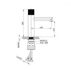 Смеситель для раковины Desire VBF-1D3MB, черный