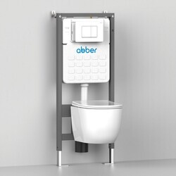 Унитаз ABBER Bequem AC1100MB подвесной черный матовый, безободковый