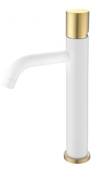 Смеситель STICK для умыв. выс. WHITE TOUCH GOLD_Комплект	