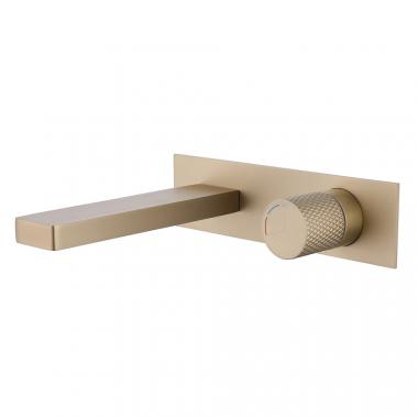 Смеситель ABBER Rund AF8712G для раковины скрытого монтажа, золото матовое	