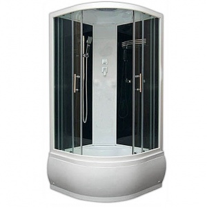  Душевая кабина Bas Арона Есо черная без гидромассажа	