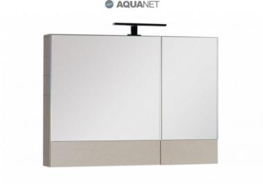  Зеркальный шкаф Aquanet Нота 90 светлый дуб камерино 158858	