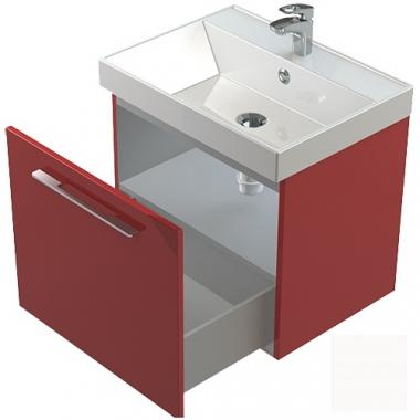 Мебель для ванной тумба Астра-Форм Соло Нижний шкаф 50 подвесной с полкой высокий глянец	