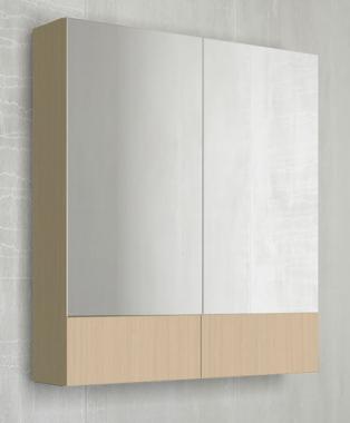  Зеркальный шкаф 1Marka Соната 75 2д. Белый глянец	