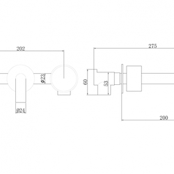 Смеситель ABBER Wasser Kreis AF81122MRG для раковины скрытого монтажа, розовое золото матовое