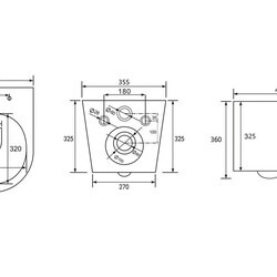 Комплект подвесной унитаз ABBER Bequem AC1100T белый с инсталляцией AC0105 и кнопкой AC0120NG никель