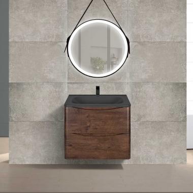 База под раковину Paola 600 подвесная, 2 выкатных ящика soft close, R.Wood	