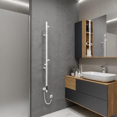 Полотенцесушитель электрический Vincea VTD-1DWE 15х140, белый, таймер	