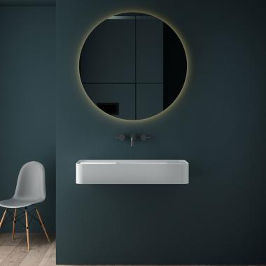 Раковина из искусственного камня Vincea VWB-6S412MW, 1200*400*150, подвесная, цвет белый матовый	