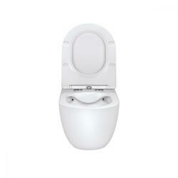 Унитаз подвесной Evo VT1-34 безободковый, цвет белый, ультратонкое soft-close сиденье