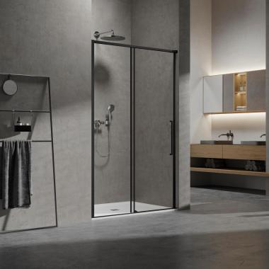 Душевая дверь Slim VDS-6SL120CLB, 1200, черный, стекло прозрачное Vincea VDS-6SL120CLB	