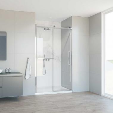 Душевая дверь Como Soft VDS-1CS110CL, 1100, хром, стекло прозрачное	