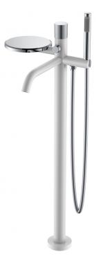 Смеситель STICK напольный WHITE TOUCH CHROME	
