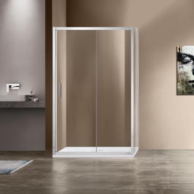 Душевой уголок Garda VSR-1G8014CL, 1400*800, хром, стекло прозрачное	