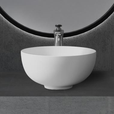 Раковина накладная ABBER Stein AS2617 белая матовая	