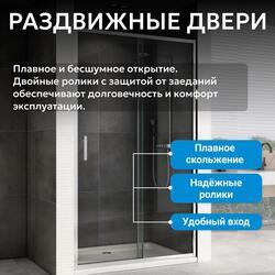 Душевая дверь ABBER Schwarzer Diamant AG301105