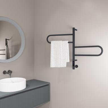 Полотенцесушитель электрический Vincea VTD-1R1CGE 44x60, графит, таймер	