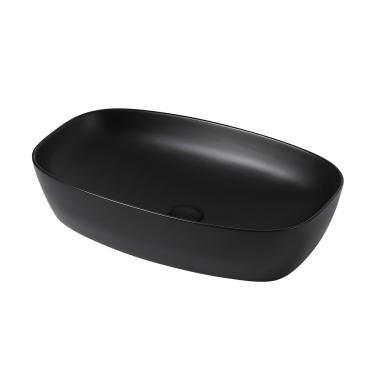 Раковина накладная ABBER Rechteck AC2206MB черная матовая	