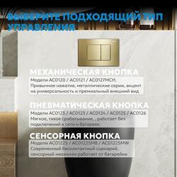 Кнопка смыва ABBER AC0120MMG золото матовое