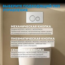 Кнопка смыва ABBER AC0121 хром глянцевый