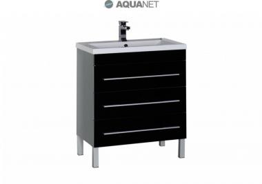 Мебель для ванной тумба Aquanet Верона 75 черная 178474	