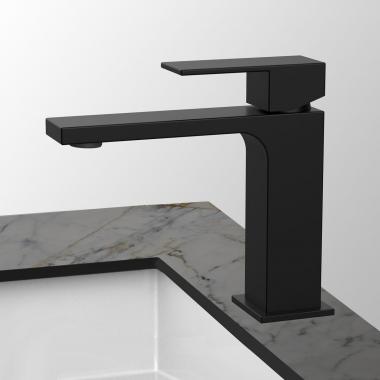 Смеситель для раковины Cube VBF-1C01MB однорычажный, черный	