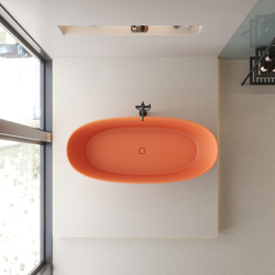 Ванна из искусственного камня ABBER Stein AS9684MO оранжевая матовая