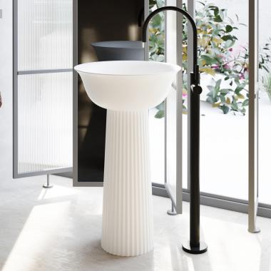 Раковина отдельностоящая ABBER Stein AS2552 белая матовая