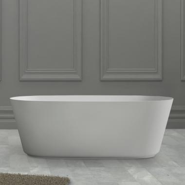 Ванна из искусственного камня ABBER Stein AS9606 белая матовая	