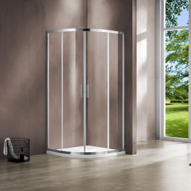 Душевой уголок Garda VSQ-1G800CL, 800*800, хром, стекло прозрачное	