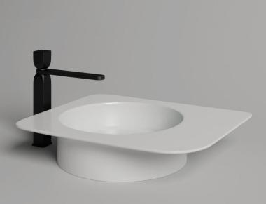  Раковина Salini Ninfea S-Stone, матовый, RAL полностью 545x447	