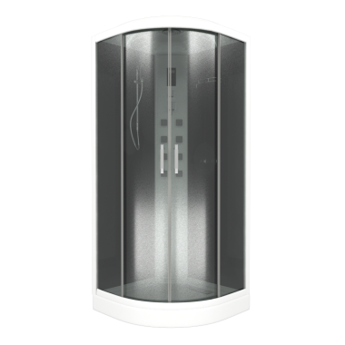  Душевая кабина Bas Адрия Есо черная без гидромассажа	