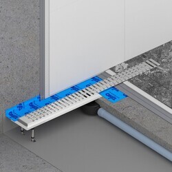 Душевой лоток TIMO Drain System 600 с вставкой lines, хром