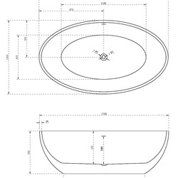 Акриловая ванна ABBER AB9249-1.7 белая