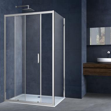 Душевой уголок Alpha VSR-3AL9015CL, 1500*900, хром, стекло прозрачное	