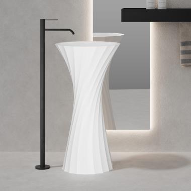 Раковина отдельностоящая ABBER Stein AS2554 белая матовая