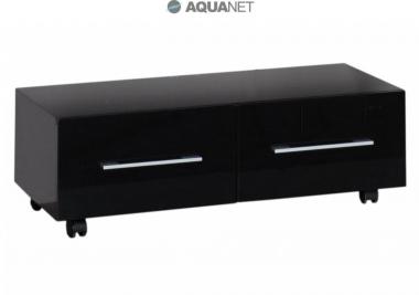 Мебель для ванной тумба Aquanet Верона 100 подкатная черная 175402	