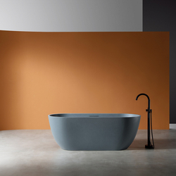 Ванна из искусственного камня ABBER Frankfurt AM9941G серая матовая