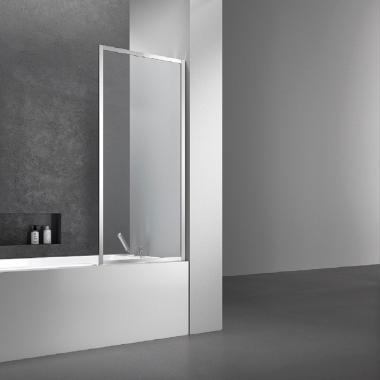 Душевая шторка на ванну VSB-41700CL, 700*1400, хром, стекло прозрачное	