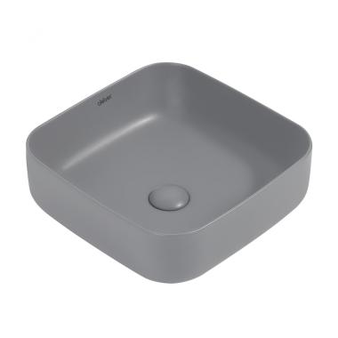 Раковина накладная ABBER Rechteck AC2211MG серая матовая	