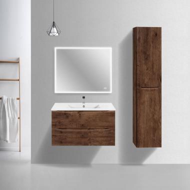 База под керамическую раковину Mia Slim 900 подвесная, 2 выкатных ящика soft close, R.Wood	